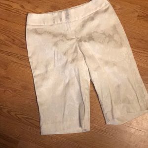 Floral embossed WHBM shorts